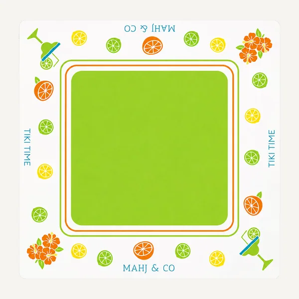 Tiki Time Mahjong Mat