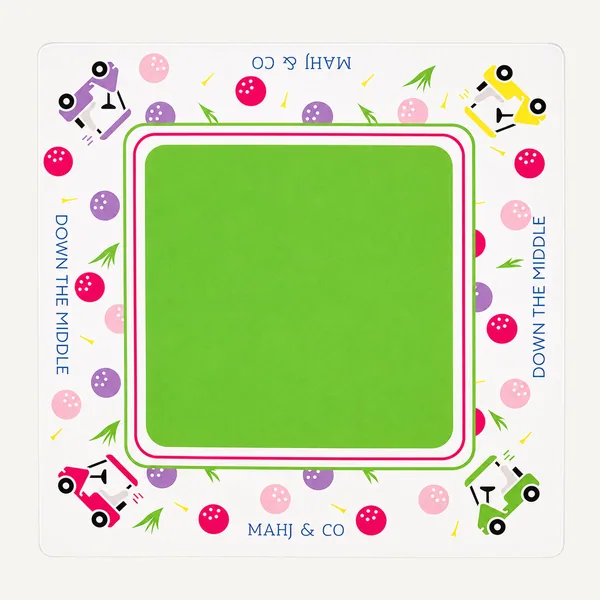 Down The Middle Mahjong Mat