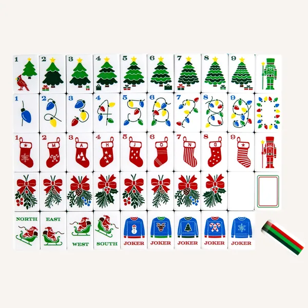 Holly Jolly Mahjong Set