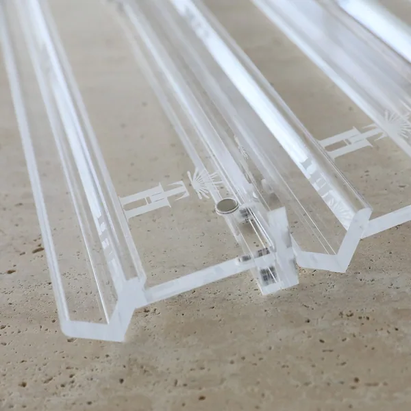 Crystal-Clear Mahjong Racks (Set of 4)