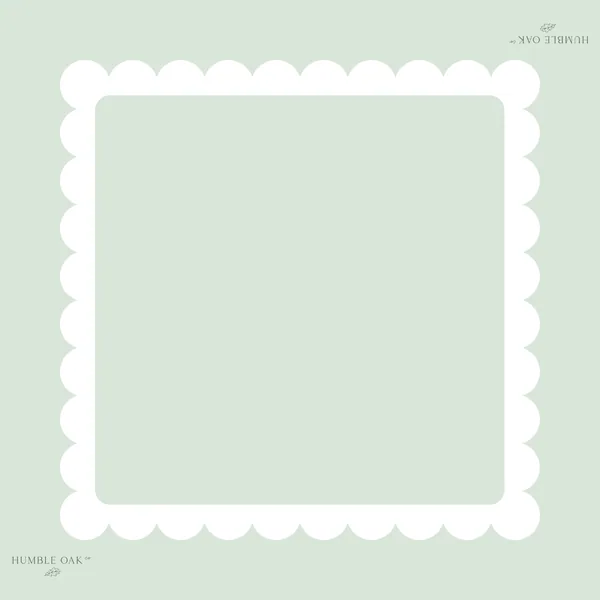 The Pale Eucalyptus Scallop Mat