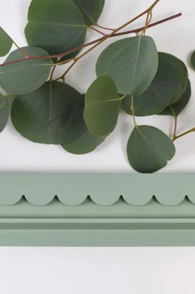 Eucalyptus Green Scalloped Wooden Racks