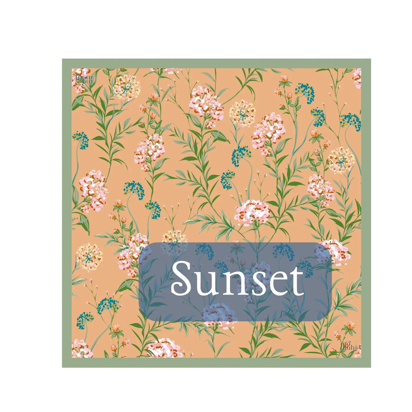 Mahjong Mat - Vegan Leatherette - Sunset