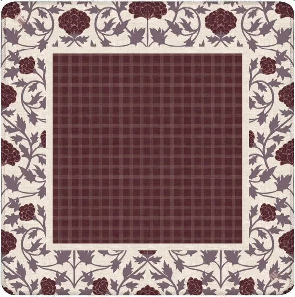Grove Collection Burgundy Mahjong Mat