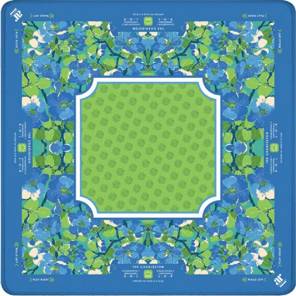 Palm Beach Ocean Blue Green Mahjong Mat