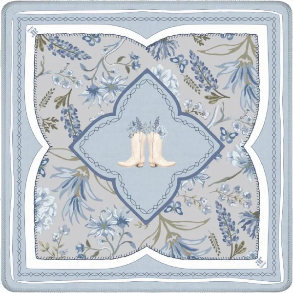 Bluebonnet Trails Boots Mahjong Mat