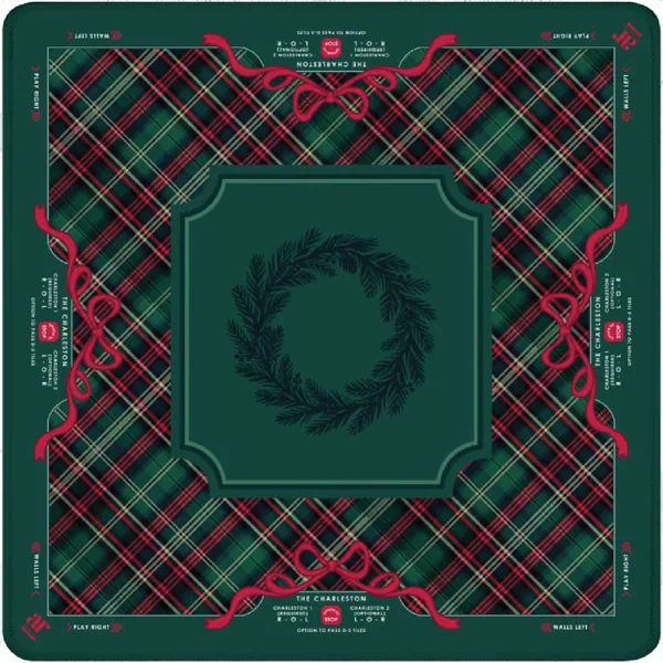 Evergreen & Tartan Mahjong Mat