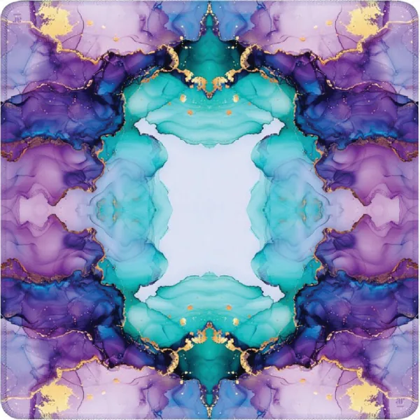 Purple & Aqua Marble Mahjong Mat