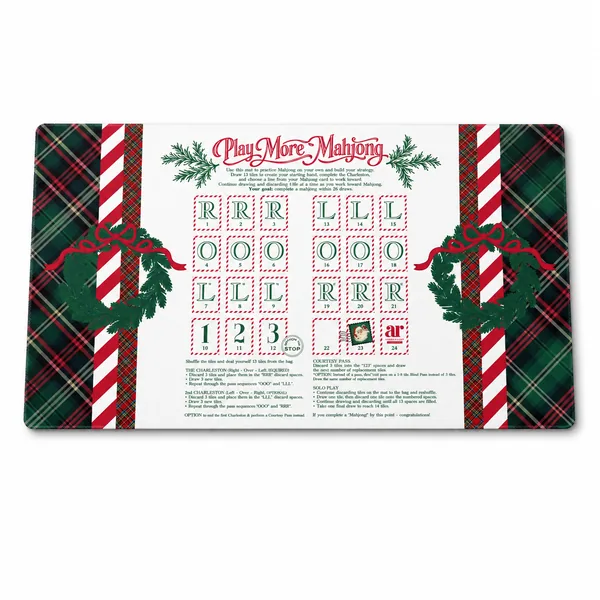 Christmas Solo Play Mahjong Mat