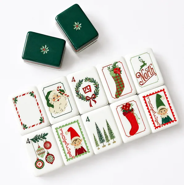 Dear Santa Mahjong Tile Set