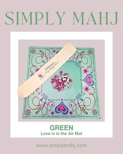 Love is in the Air Mat in Green