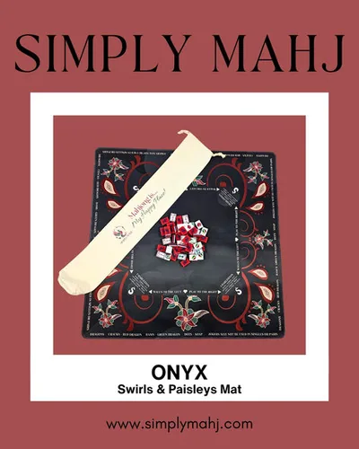 Swirls & Paisleys Mat in Onyx