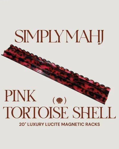 20" Luxury Lucite Magnetic Racks – Pink Tortoise Shell