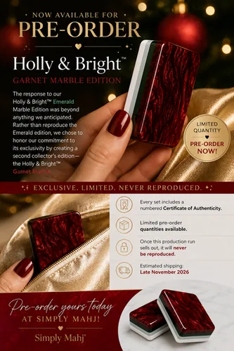 Holly & Bright Tiles Set - Garnet Marble Edition