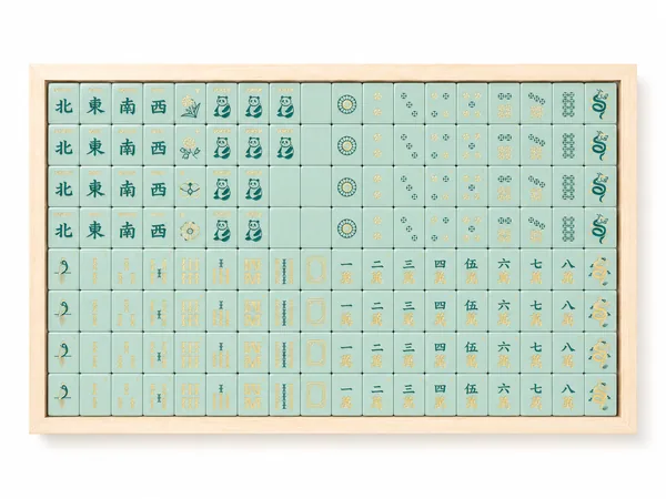 Tradewind Mahjong Tiles – Mint & Sea