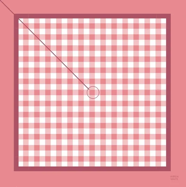 Pink Umbrella Table Mat