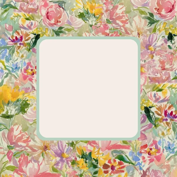 Watercolor Floral Mat