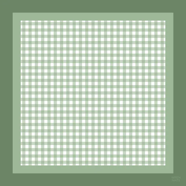 The Green Gingham Mat