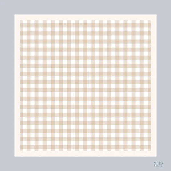 Blue Gingham Mat