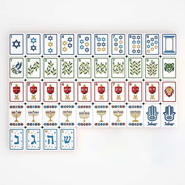 Brilliant Nights Hanukkah Mahjong Tile Set