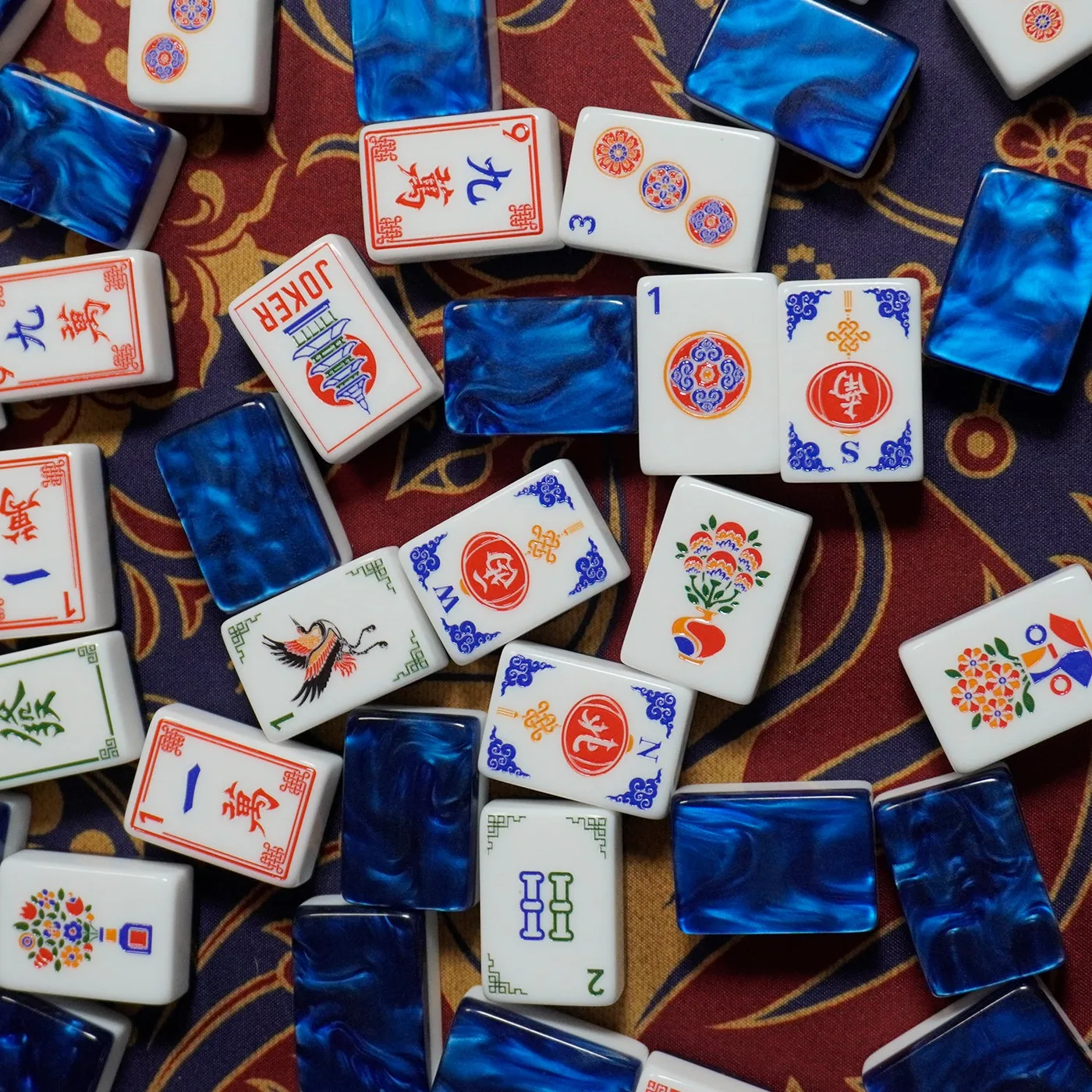 Legacy Mahjong Tile Set | Sapphire Edition