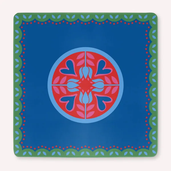 Merry Blossom Mahjong Mat (Hearts & Flowers)