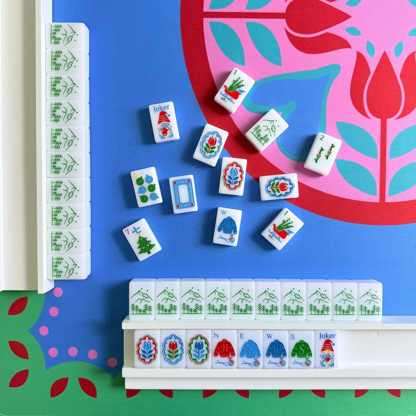 The Scandinavian Christmas Tile Collection - Red & Green