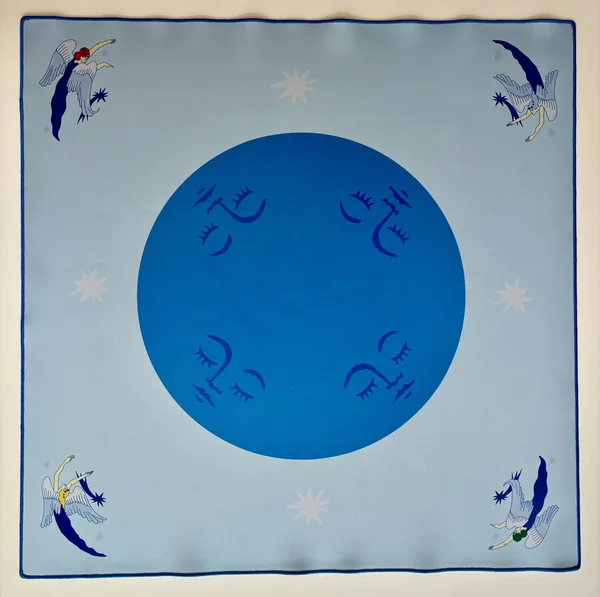 Clara's Celestial Mat with Moon, Stars and Angels