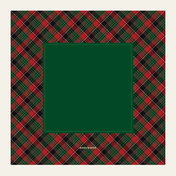 Holiday Plaid Mat – Green Tartan
