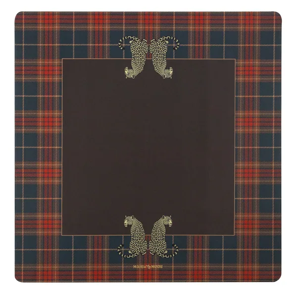 The Leopard's Den Mat – Plaid