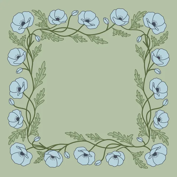 Sage Floral Neoprene Mat