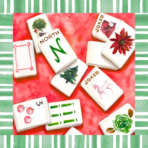 Cheaper Than Christmas Tiles Leatherette (Artist Collab) Mat