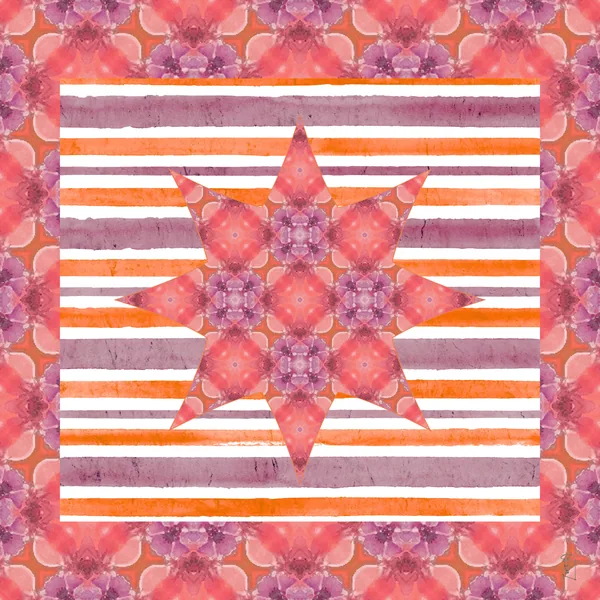 Star Pattern no. 37 Leatherette (Artist Collab) Mat