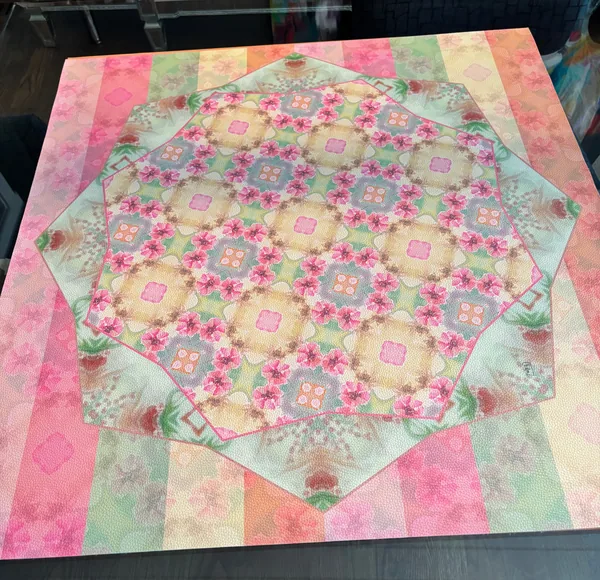 Pineapple Pattern no. 36 Leatherette (Artist Collab) Mat