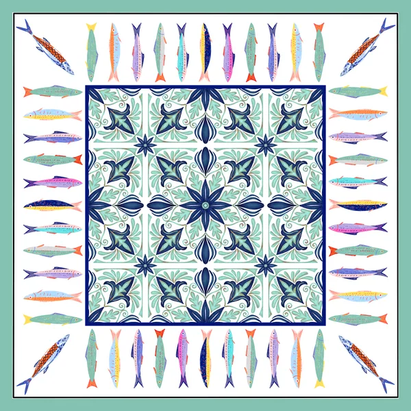 Mediterranean Fishes Neoprene Mat
