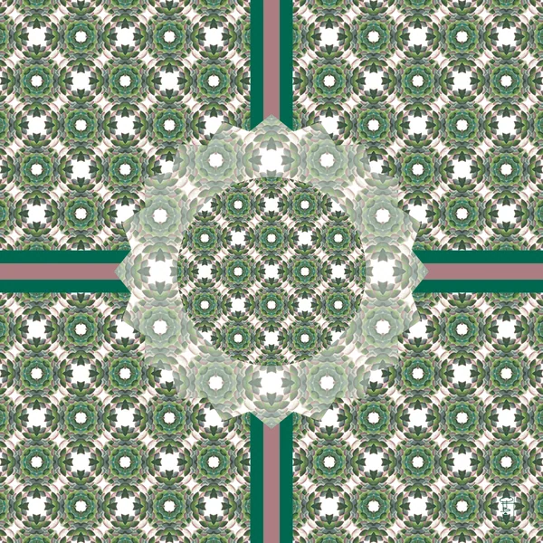 Mandala Pattern no. 76 Leatherette Mat