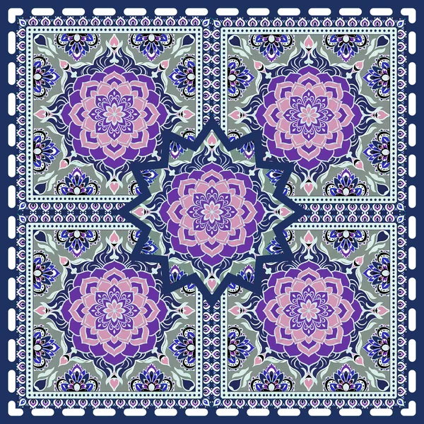 Sage Mosaic Neoprene Mahjong Mat