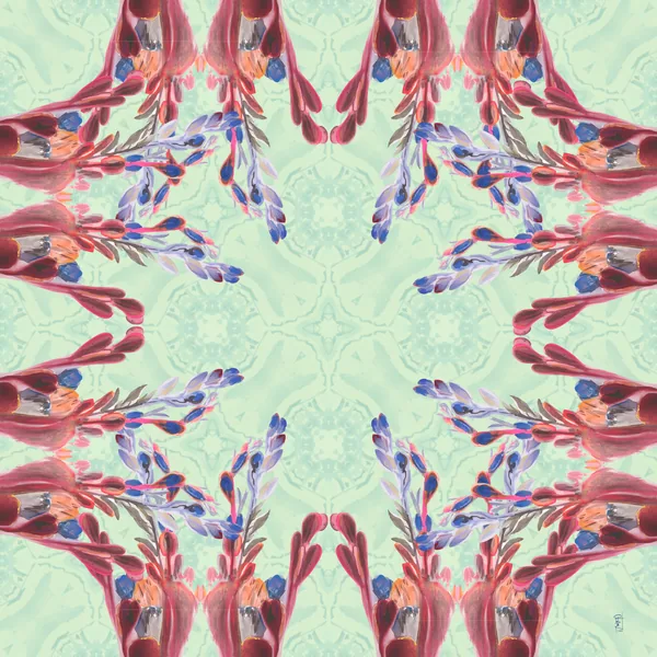 Coral Reef Neoprene Artist Collab Mahjong Mat