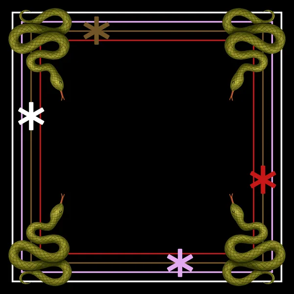 Snakes of Eden Neoprene Mahjong Mat
