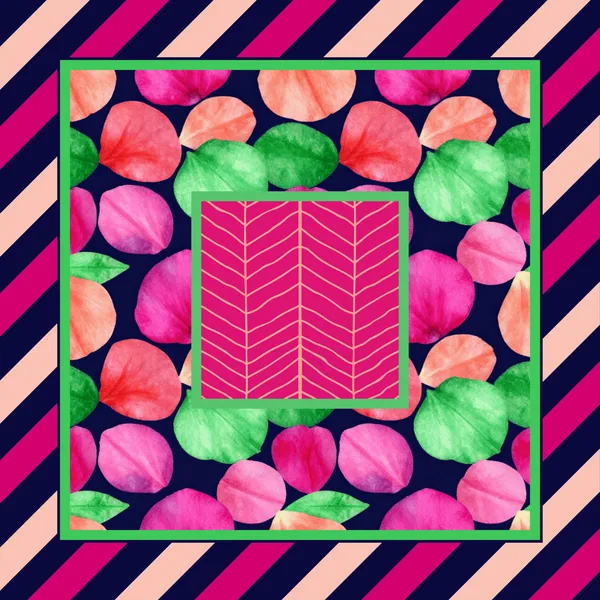 Peach Petals Neoprene Mahjong Mat