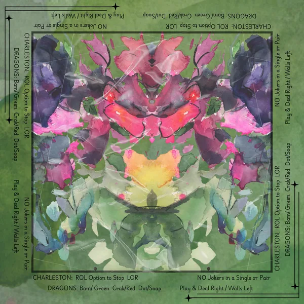 Garden Rorschach Directions Artist Collab Mahjong Mat