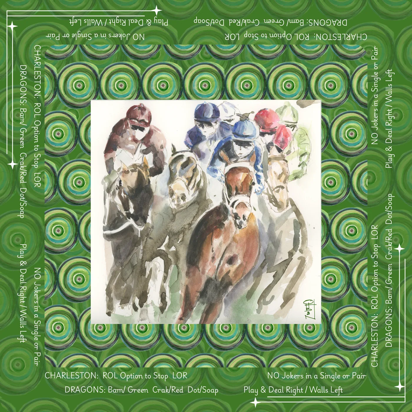 Triple Crown with Instructions Artist Collab Mahjong Mat