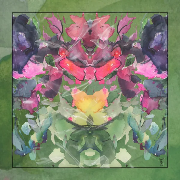 Garden Rorschach Artist Collab Mahjong Mat