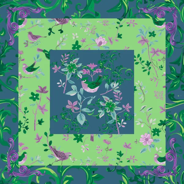 Pop of Spring Mahjong Mat