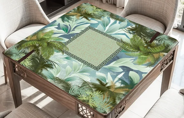 Blowing Palms Mahjong Mat: Mahj Game Tabletop
