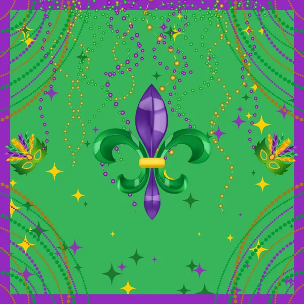 Mardi Gras Celebration Mahjong Mat