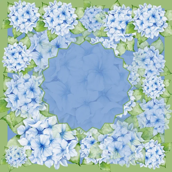 Sea of Hydrangeas Neoprene Mahjong Mat