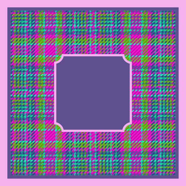 Purple and Pink Plaid Mahjong Mat