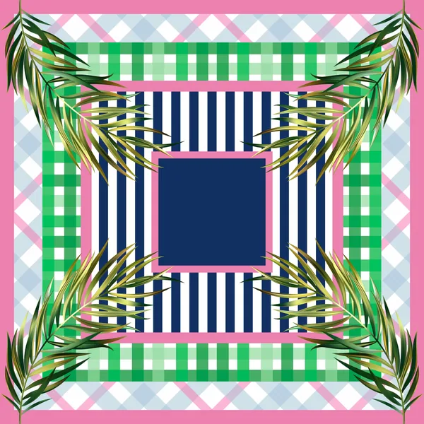 Preppy Palms Mahjong Mat