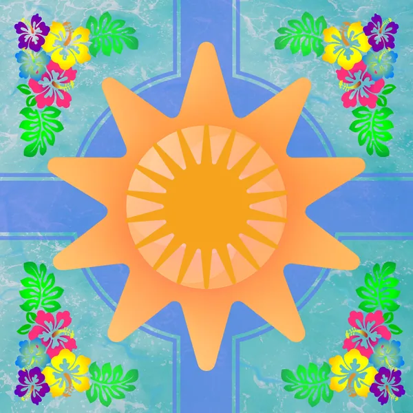 Hawaiian Sun Mahjong Mat
